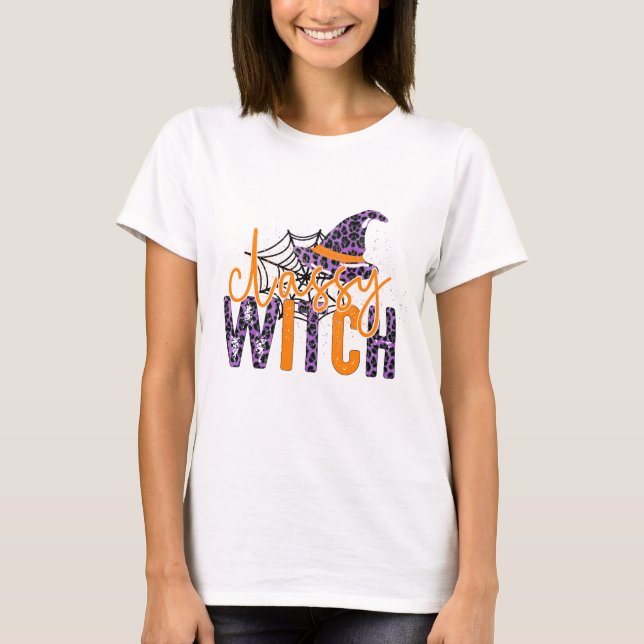 Classy Hexe - Halloween T-Shirt (Vorderseite)