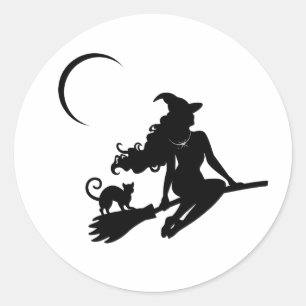 Classy Hexensticker Runder Aufkleber