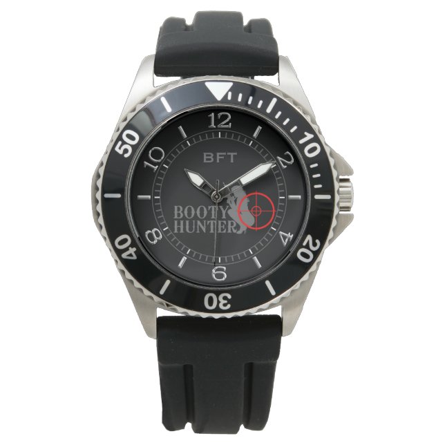 Classy Hintern Hunter Personalisiert Monogram Armbanduhr (Vorderseite)