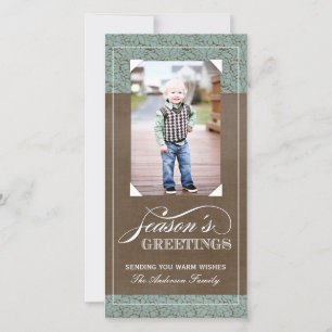 Classy Holiday Foto Cards (4x8) Feiertagskarte