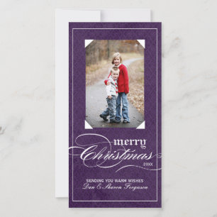 Classy Holiday Foto Cards (4x8) Feiertagskarte
