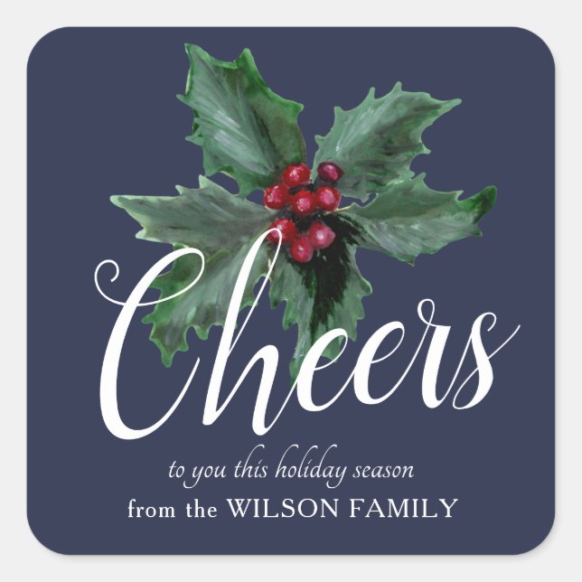 Classy Holly danke Ihnen Stickers (Vorderseite)