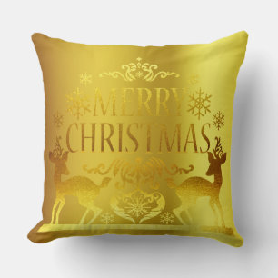 Classy Imitate Gold Frohe Weihnachts Dekorative Ki Kissen