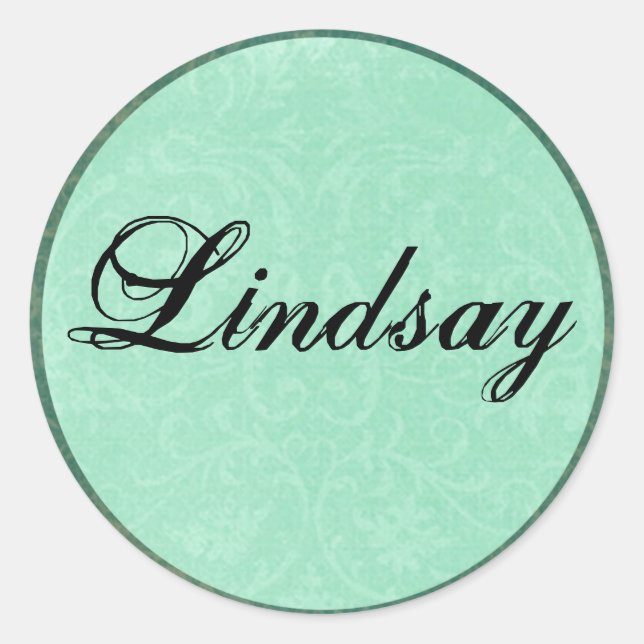 Classy Individuelle Name Stickers (Vorderseite)