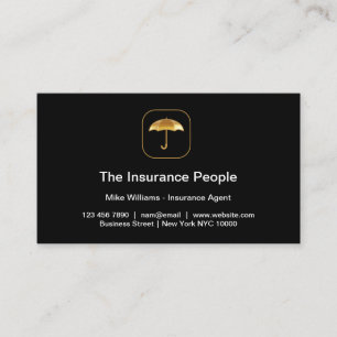 Classy Insurance Agent New Business Cards Visitenkarte