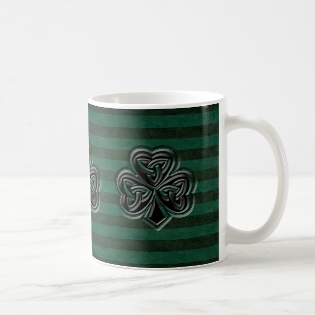 Classy Irish Glück Kleeblatt personalisiert Kaffeetasse (Rechts)