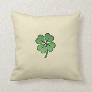 Classy Irish Lucky Kleeblatt Kissen