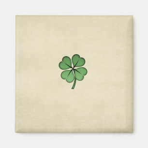 Classy Irish Lucky Kleeblatt Magnet