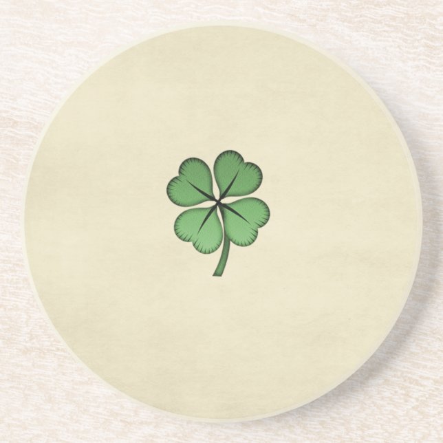 Classy Irish Lucky Kleeblatt Untersetzer (Vorne)