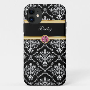 Classy Jewel iPhone 11 Case Monogram