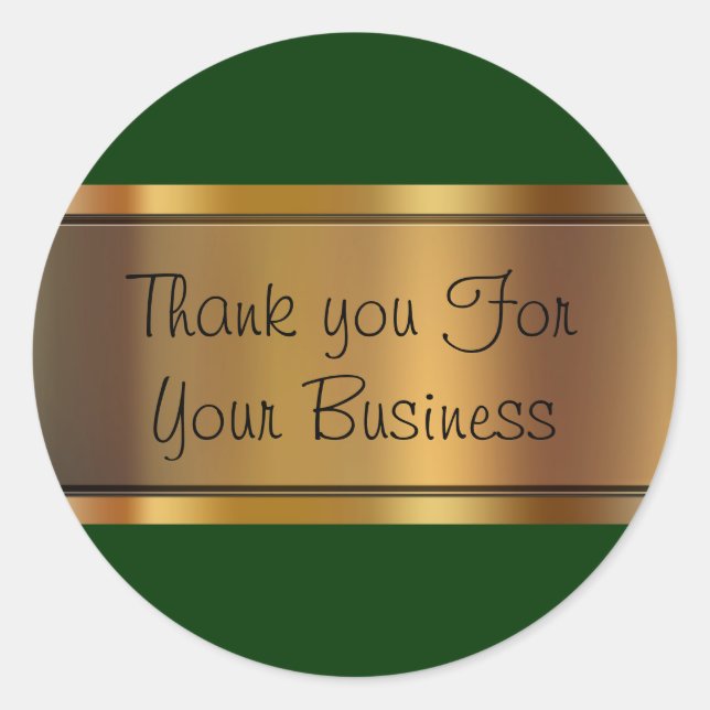 Classy Kunde danke Ihnen Stickers (Vorderseite)