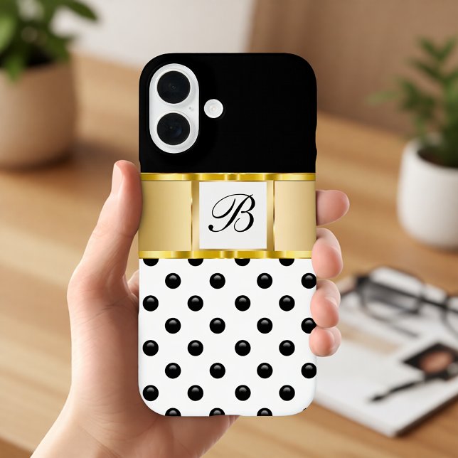 Classy Ladys Girls Monogram Bling Case-Mate iPhone Hülle (Von Creator hochgeladen)