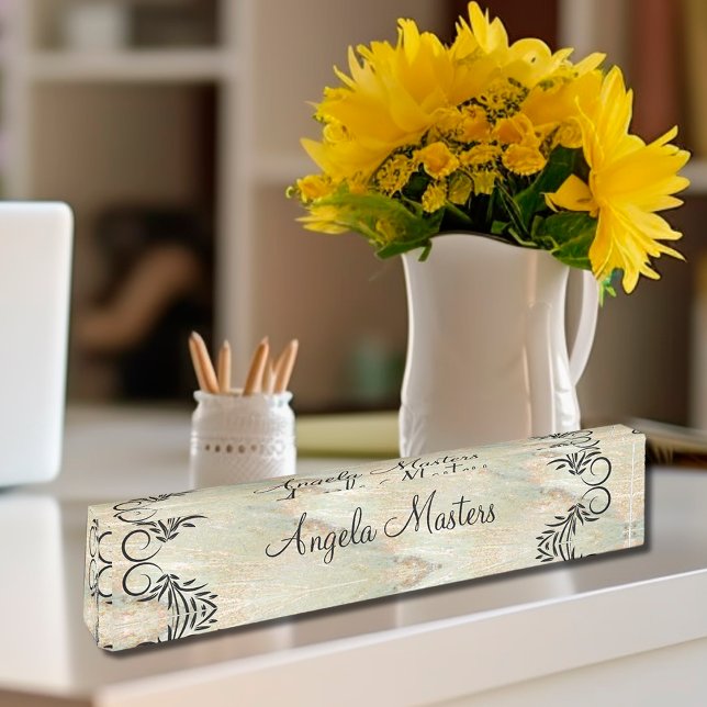 Classy Ladys Monogram Führungskraft Namensplakette (Von Creator hochgeladen)