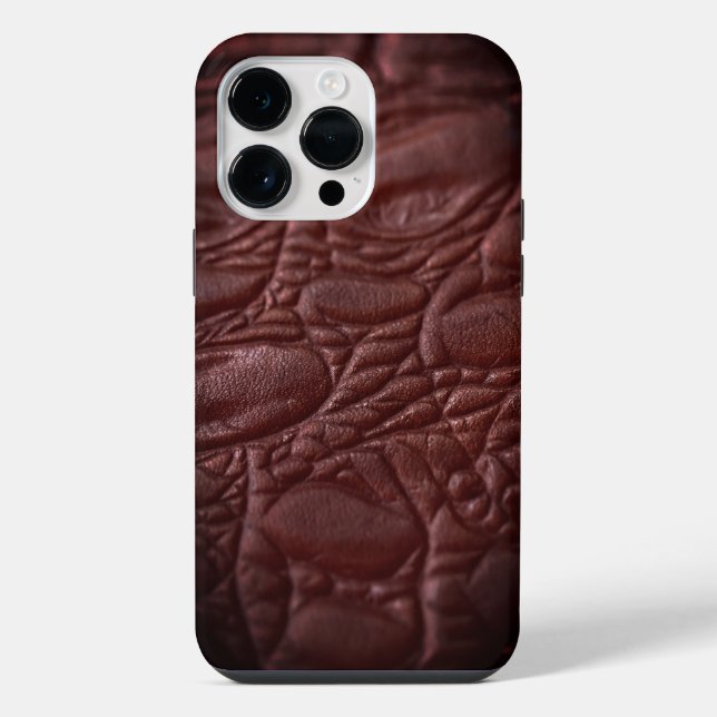 Classy Leather Texture iPhone Hülle (Rückseite)