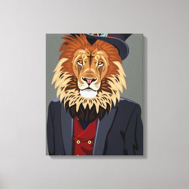 Classy Lion Leinwanddruck (Vorderseite)