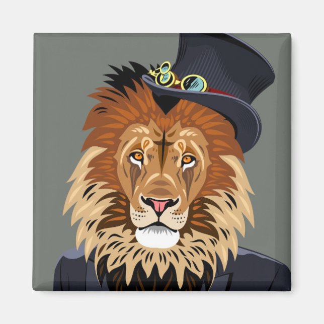 Classy Lion Magnet (Vorne)