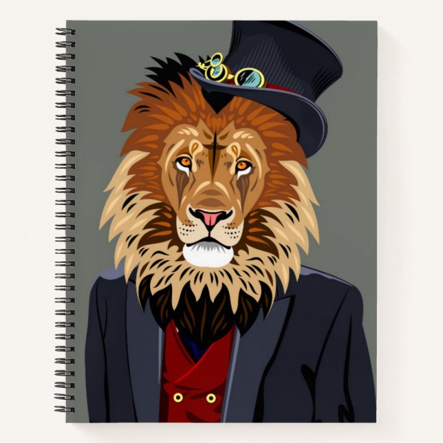 Classy Lion Notizbuch (Vorderseite)