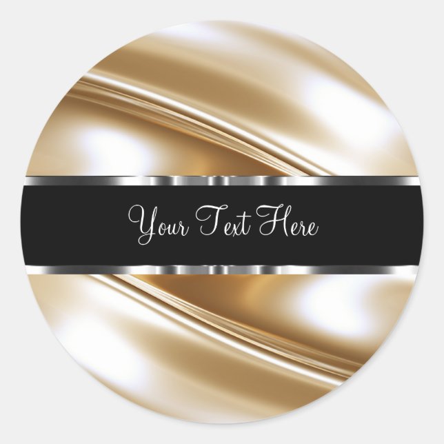 Classy Lux Sticker Labels Gold Metallic (Vorderseite)