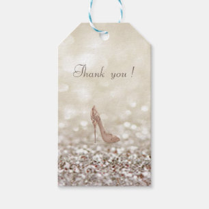 Classy Luxury Elegant Glittery Bokeh, Heel Geschenkanhänger
