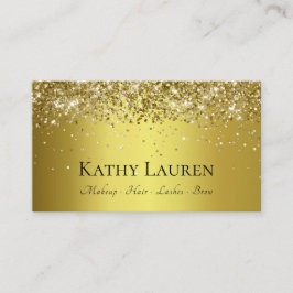 Classy Luxury Gold Glitzer individuell anpassbar Visitenkarte