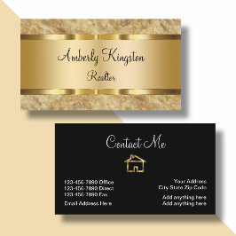 Classy Luxury Zuhause Sales Rep Visitenkarte
