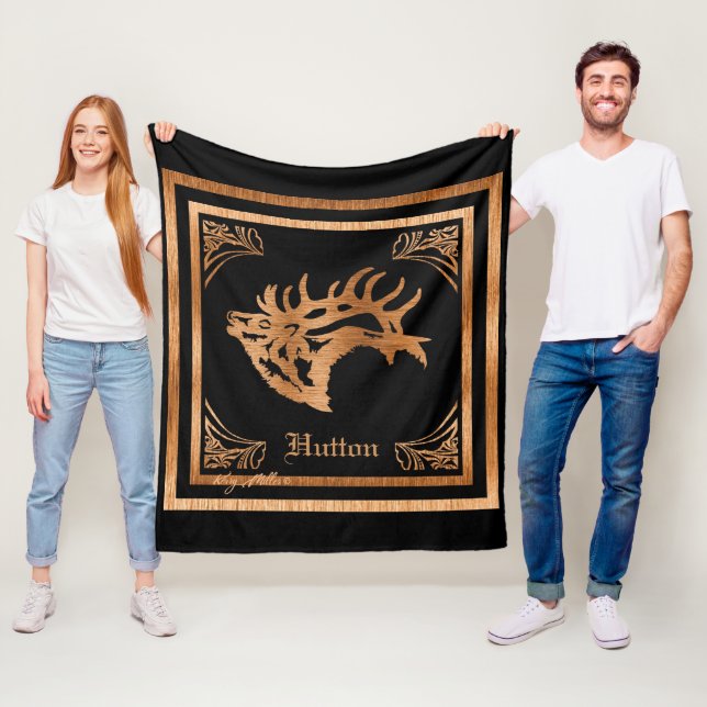 Classy Majestic Bull Elk Fleecedecke (Beispiel)