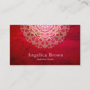 Classy Mandala Business Card Visitenkarte