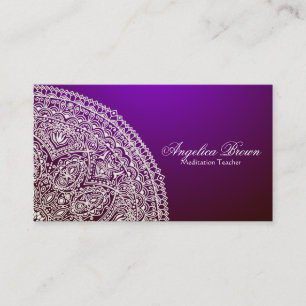 Classy Mandala Business Card Visitenkarte