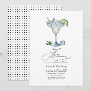 Classy Margs & Matrimony Margarita Brautparty Einladung