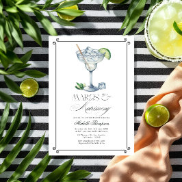 Classy Margs & Matrimony Margarita Brautparty Einladung