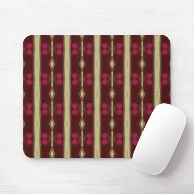 Classy Maroon and Beige Mouse pad Mousepad (Mit Mouse)
