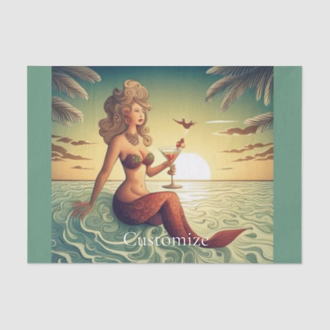 Classy Martini Mermaid Thunder_Cove Seidenpapier (Vorderseite)