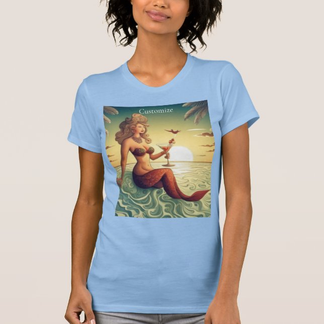 Classy Martini Mermaid Thunder_Cove T-Shirt (Vorderseite)