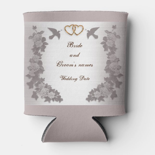 Classy Mauve Gastgeschenk Hochzeit Dosenkühler (Vorderseite)