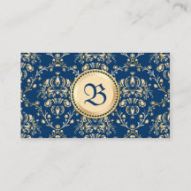Classy Mittelalterliches Monogramm Gold Midnight B
