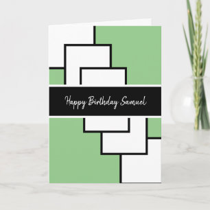 Classy Modern Abstrakt Birthday Karte