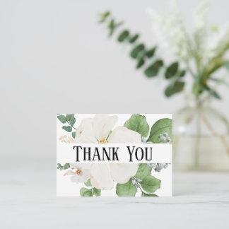Classy modern minimalist Floral Enclosure Card Begleitkarte