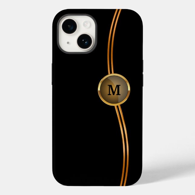 Classy Monogram Cool Trendy Case-Mate iPhone Hülle (Rückseite)