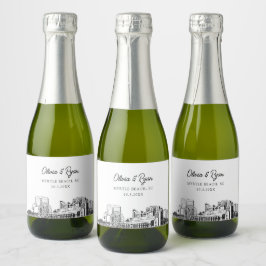 Classy Myrtle Beach Wedding Gefallen Custom Mini