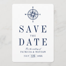 Classy Nautical Compass Save the Date