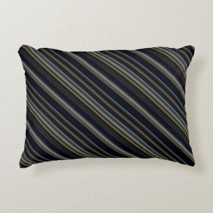 Classy Navy und Gold Multicolor Stripes Dekokissen