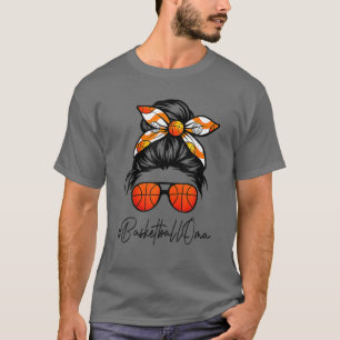 Classy Oma Life Messy Hair Bun Basketball Mütter T-Shirt