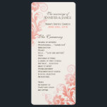 Classy Ombre Coral Wedding Program<br><div class="desc">Sammlung erstellt von Colorful Designs Inc. Copyright 2013.</div>