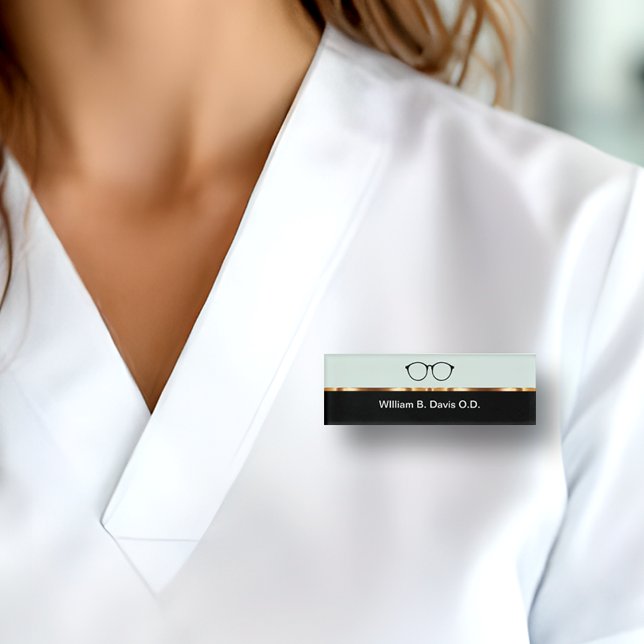 Classy Optometrist Eye Doctor Office Namenschild (Von Creator hochgeladen)