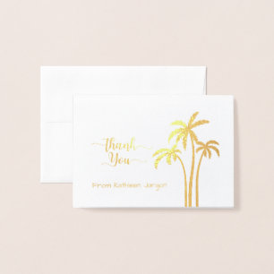 Classy Palm Tree Vielen Dank Folienkarte