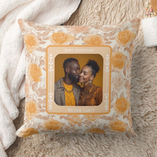 Classy Parents 2ND Anniversary Throw Pillow  Kissen (Decke)