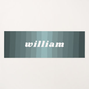 Classy Pastel Green Color Design Individuelle Name Yogamatte