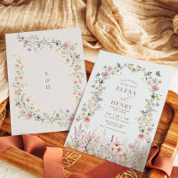 Classy Pastel Wildblume Secret Garden Wedding