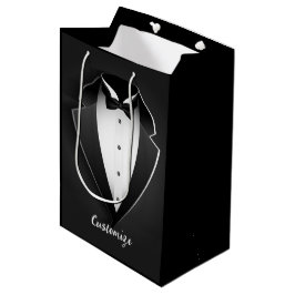 Classy Personalisiert Tuxedo Mittlere Geschenktüte