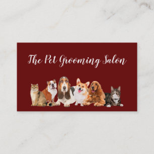 Classy Pet Groomo Salon Business Cards New Visitenkarte